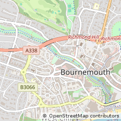 Map of Bournemouth, Dorset