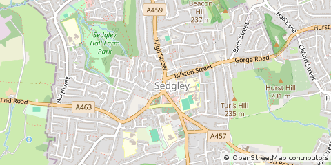 Map of Dudley