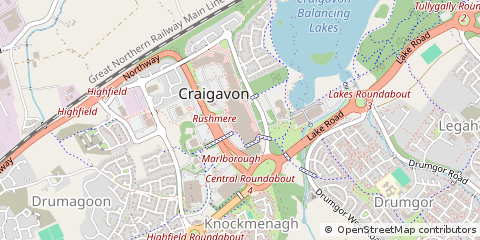 Map of Craigavon