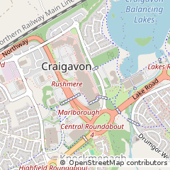 Map of Craigavon