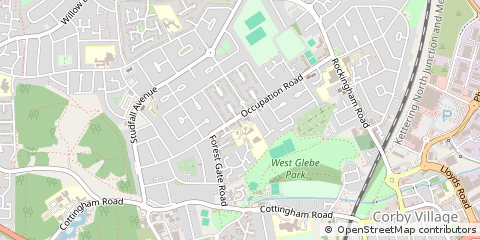 Map of Corby