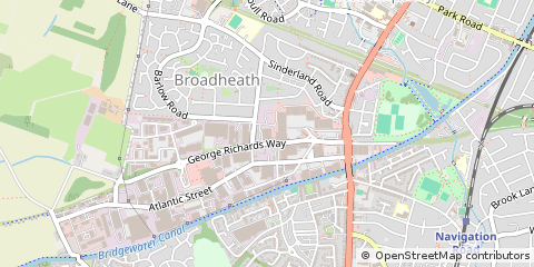 Map of Altrincham