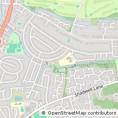 Map of Leeds, West Yorkshire