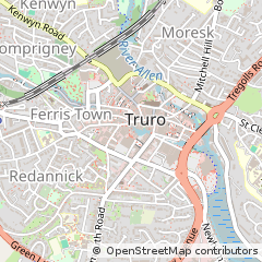 Map of Truro, Cornwall