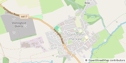 Map of Faringdon, Oxfordshire