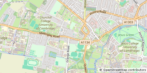 Map of Cambridge, Cambridgeshire