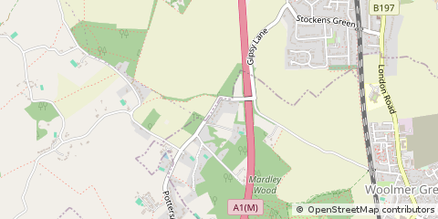 Map of Welwyn, Hertfordshire
