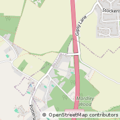 Map of Welwyn, Hertfordshire