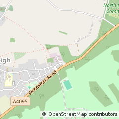 Map of North Leigh, Oxfordshire