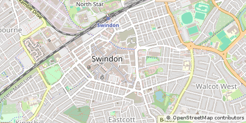 Map of Swindon, Wiltshire