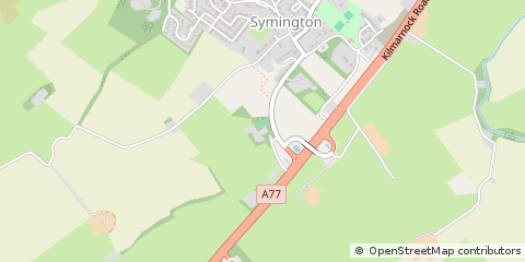 Map of Kilmarnock, Ayrshire