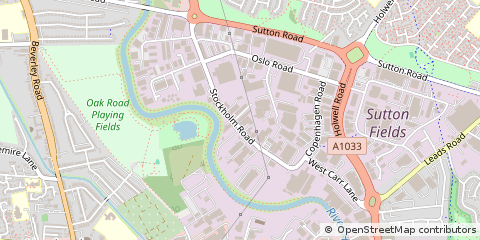 Map of Hull, East Yorkshire