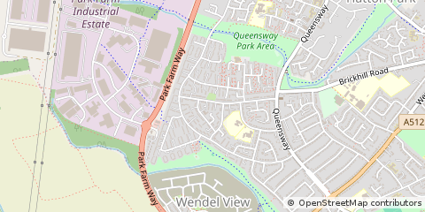 Map of Wellingborough, Northamptonshire