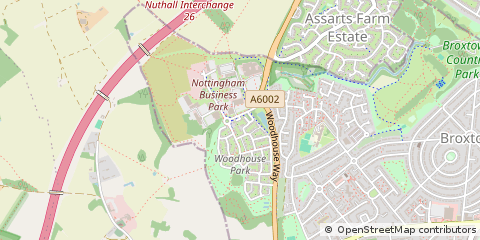 Map of Nottingham