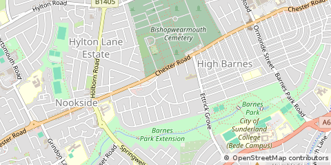 Map of Sunderland