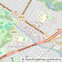 Map of Feltham, Surrey