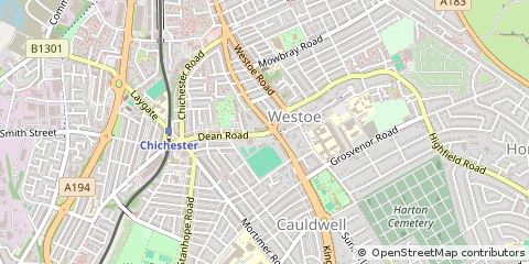 Map of South Shields, Tyne and Wear