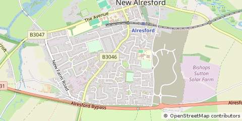 Map of Alresford, Hampshire