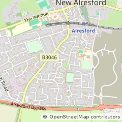 Map of Alresford, Hampshire
