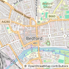 Map of Bedford