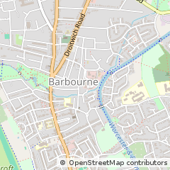 Map of Worcester, Worcestershire