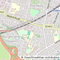 Map of Andover, Hampshire