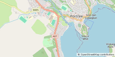 Map of Portree, Isle of Skye