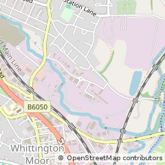 Map of Chesterfield, Derbyshire