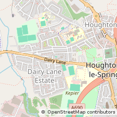 Map of Houghton LE Spring