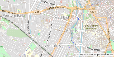 Map of Leicester