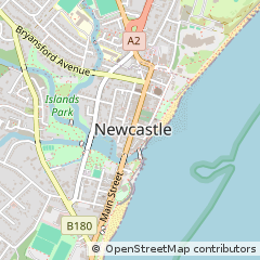 Map of Newcastle, County Down