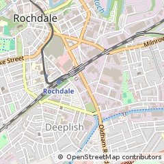 Map of Rochdale, Lancashire