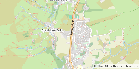 Map of Rossendale, Lancashire