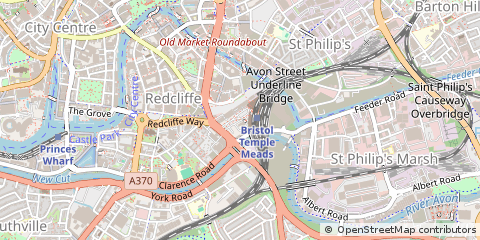 Map of Temple Meads, Bristol