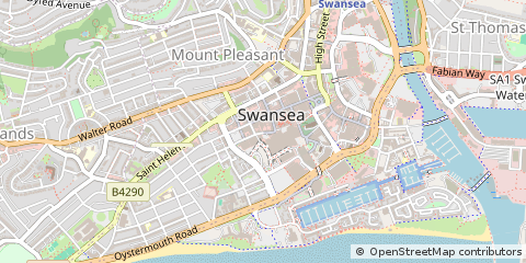 Map of Swansea