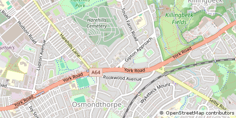 Map of Leeds, West Yorkshire