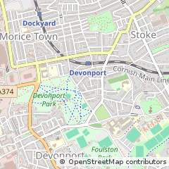 Map of Plymouth, Devon