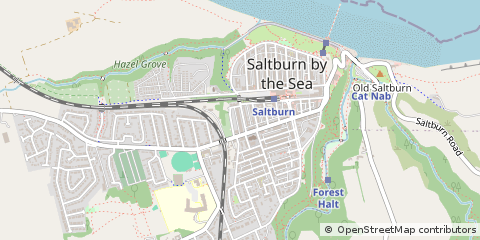 Map of Saltburn-by-the-SEA