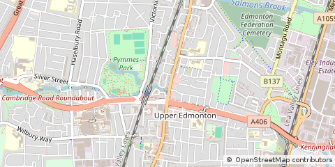 Map of Edmonton, London