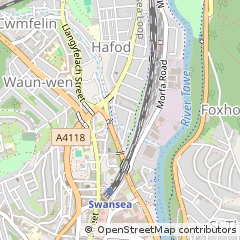 Map of Swansea