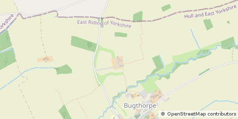 Map of Bugthorpe, North Yorkshire