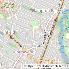 Map of Southampton, Hampshire