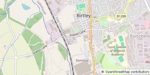 Map of Birtley