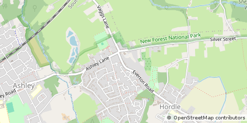 Map of Lymington, Hampshire