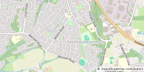 Map of Fareham, Hampshire