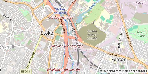 Map of Stoke-on-Trent