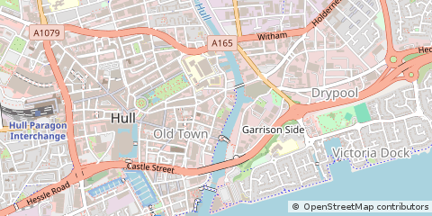 Map of Hull, East Yorkshire
