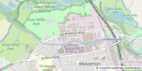 Map of Milton Keynes