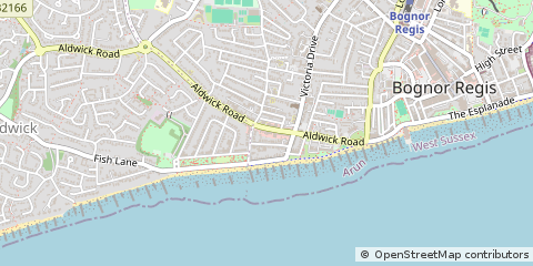 Map of Bognor Regis, West Sussex