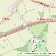 Map of Ormskirk, Lancashire
